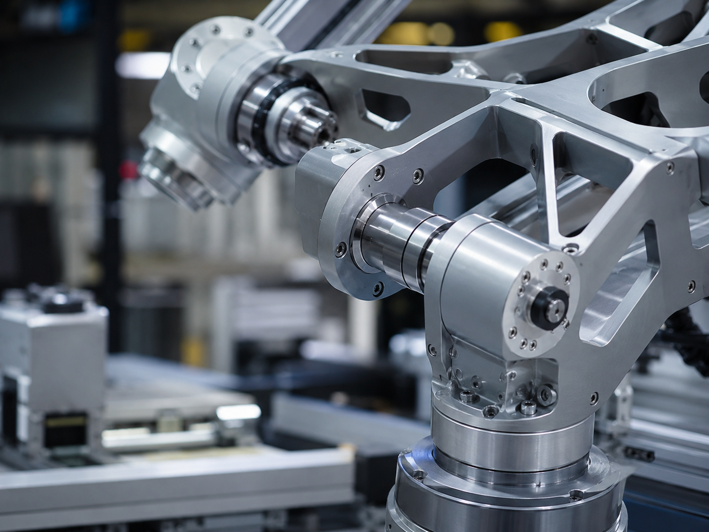 CNC machined components for robotics application