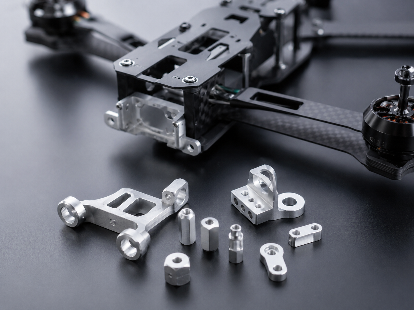 CNC machined components for UAV and drone application