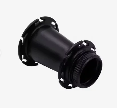 Finished turn-mill shaft component with black surface finish