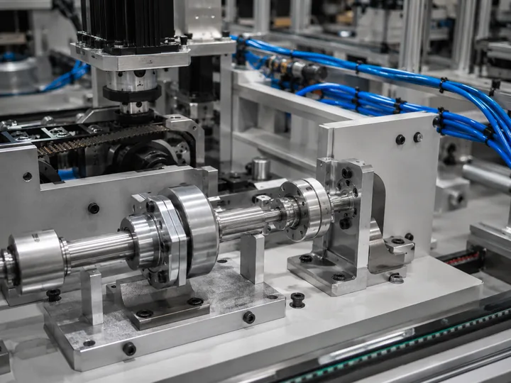 CNC turned 6082 aluminum industrial components