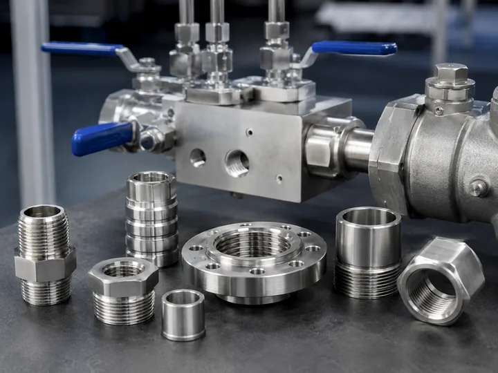 Stainless steel 316 CNC machined corrosion-resistant fitting